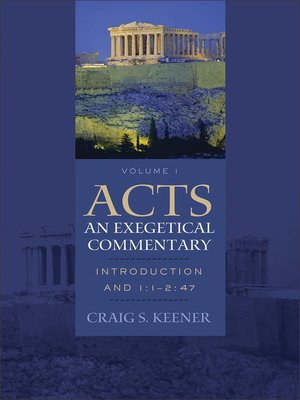 cover image of Acts: An Exegetical Commentary